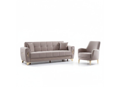 Divano di lusso design set 3+1 posti mobili per soggiorno