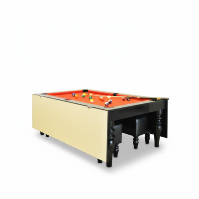 Tavolo da pranzo Tavolo da biliardo 2 in 1 Tavoli da biliardo Tavolo da pool Tavoli da gioco in legno 7ft