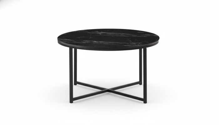 Tavolino da salotto nero. Mobili moderni minimalisti di alta qualità in legno nuovi.