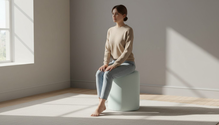 Sgabello minimalista bianco per soggiorno sala da pranzo di alta qualità nuovo