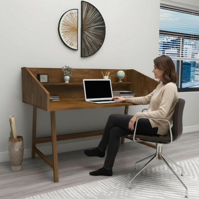 Alta qualità Legno Tavolo Designer Scrivania da ufficio Mobili in legno moderno Scrivania