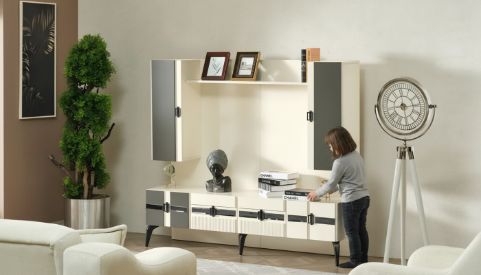 Mobili in legno per soggiorno parete parete soggiorno design di lusso