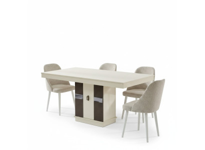 Set da pranzo completo 7 pezzi sedie di lusso mobili design tavolo da pranzo mobili in legno