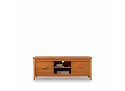 Elegante Madia Marrone per TV in Legno con Cassetti per Soggiorno