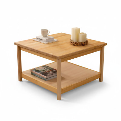 Tavolino moderno in legno beige per soggiorno, tavolino da caffè in stile designer.   Tavolino moderno in legno beige per soggiorno, tavolino da caffè in stile designer.  