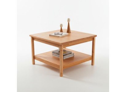 Tavolino da caffè marrone design tavolino soggiorno in legno con piano d'appoggio.