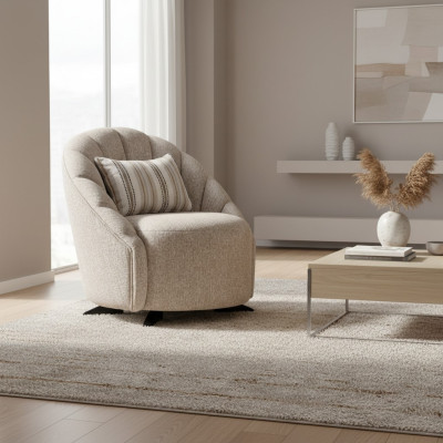 Poltrona Design Moderno Tessuto Relax Stile Lusso Nuovo
