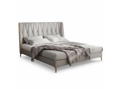 Letto grigio nero designer per giovani lusso letto matrimoniale completo hotel nuovo