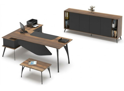 Arredamento per ufficio tavolino da caffè tavolo credenza marrone nero