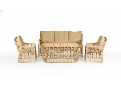 Set di mobili da giardino divano tavolo divano poltrona veranda gruppi di seduta moderno lusso nuovo
