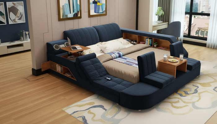 Letto multifunzionale moderno design comfort lounge letto letto imbottito
