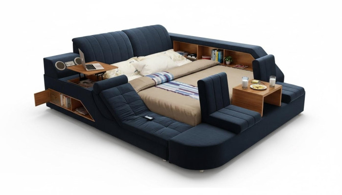 Letto multifunzionale moderno design comfort lounge letto letto imbottito
