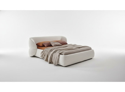 Design letto imbottito divano letto moderno mobili grigio tessuto elegante