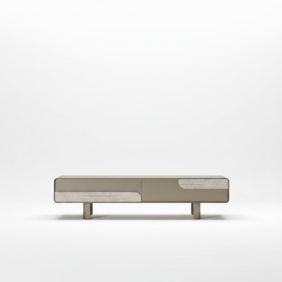 Mobile TV moderno in legno beige