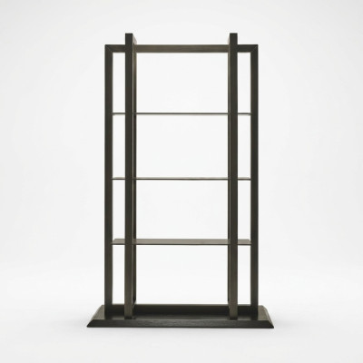 Mensola in legno marrone dal design elegante