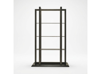 Mensola in legno marrone dal design elegante