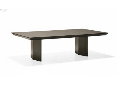Elegante tavolino da caffè in legno marrone in stile classico