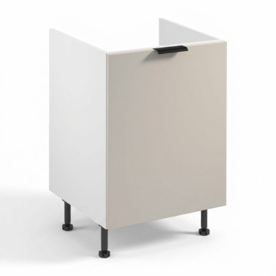 Mobile da cucina sottopiano in legno bianco