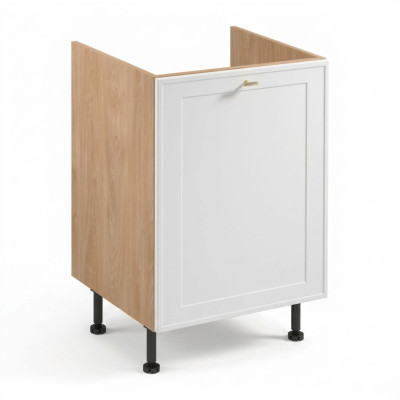 Mobile da cucina armadio sottobanco armadio in legno beige-bianco
