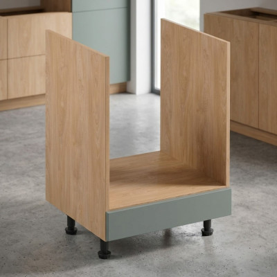 Modulo base per armadio da cucina sotto il piano cottura in legno