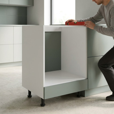 Mobiletto da cucina sottostante con cassetto per piano cottura