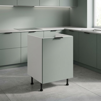 Armadio per la raccolta differenziata per cucina bianco