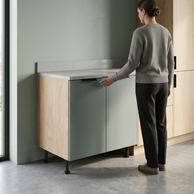 Mobile da cucina sottostante armadietto modulare con doppia porta