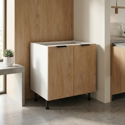 Mobile da cucina con ante, bianco