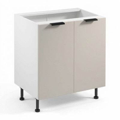 Mobile da cucina modulare con doppia porta bianca