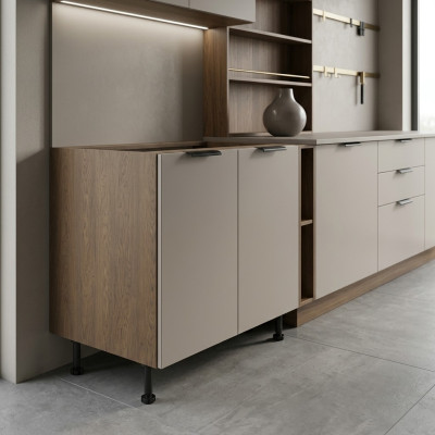 Base sottopensile armadio da cucina armadio a terra scaffale in legno