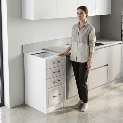 Mobile per cucina con cassetti e ripiani