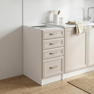 Mobile per cucina con cassetti e ripiani