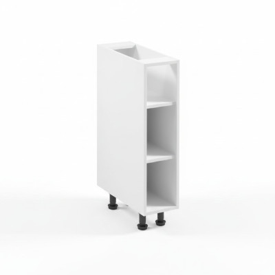 Mobile da cucina stretto con ripiano aperto