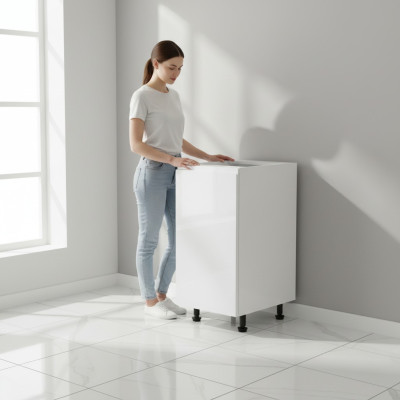 Mobile da cucina sottostante cucina armadietto base lucido bianco