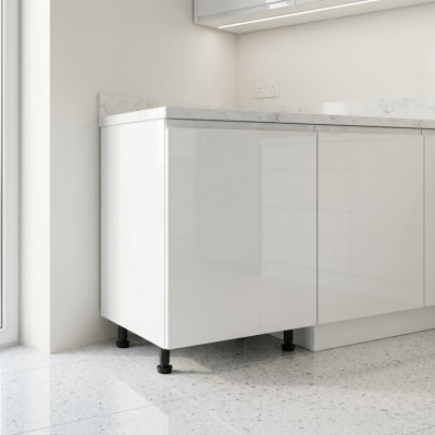Base mobile da cucina con ripiano lucido