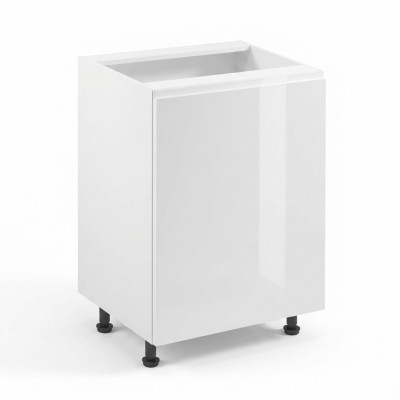 Base mobile da cucina con ripiano lucido