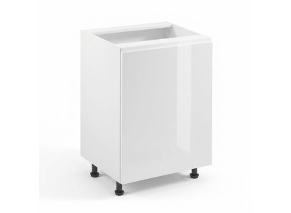 Base mobile da cucina con ripiano lucido