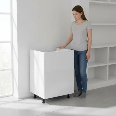 Mobile sottolavello per lavabo, armadietto da cucina bianco