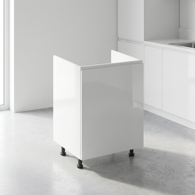 Mobile sottolavello per lavabo, armadietto da cucina bianco