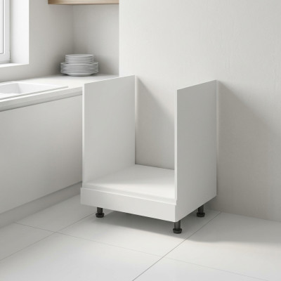Mobiletto con cassetto a zoccolo modulo armadio cucina lucido