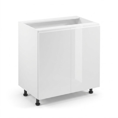 Mobile da cucina con ante a doppio battente lucido