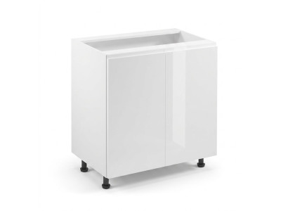 Mobile da cucina con ante a doppio battente lucido