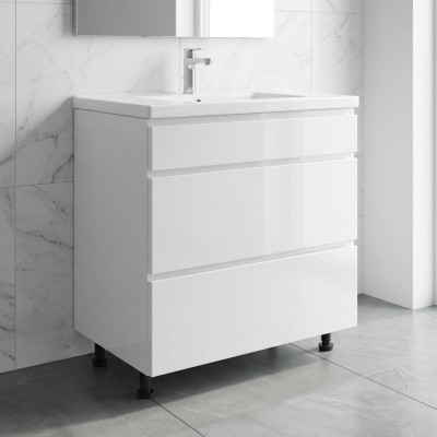 Mobile con cassetti sottobanco mobile da cucina lucido