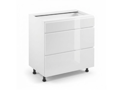 Mobile con cassetti sottobanco mobile da cucina lucido