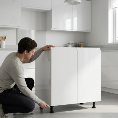 Mobile sottolavello lucido per cucina