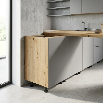 Mobiletto sottolavello con ripiano centrale per cucina