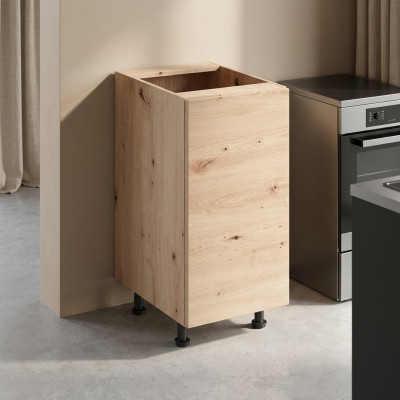 Mobile da cucina base con ripiano centrale armadietto da cucina beige