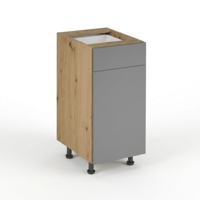 Mobiletto da cucina base con cassetto e ripiani