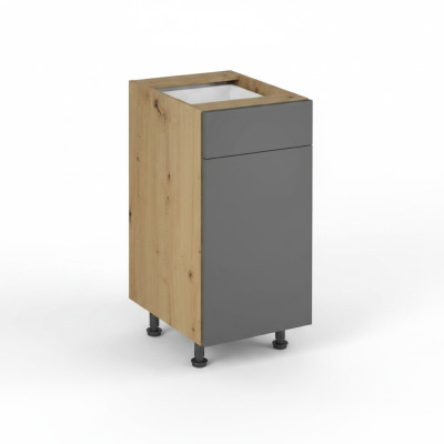 Mobiletto da cucina base con cassetti e ripiani