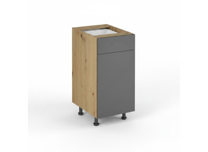 Mobiletto da cucina base con cassetti e ripiani